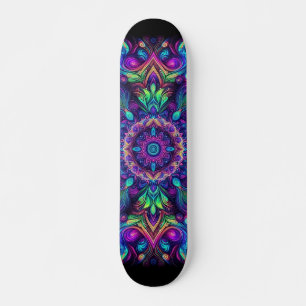 Skateboard Tableau Motif de graffitis Blacklight