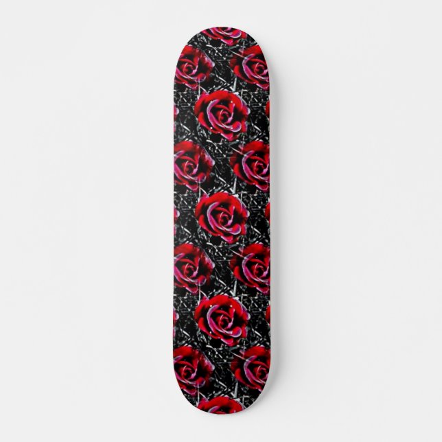 Skateboard Tableau Rose gothique (Devant)