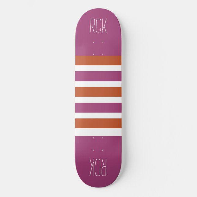 Skateboard Tableaux monogrammes personnalisés Motifs (Recto)