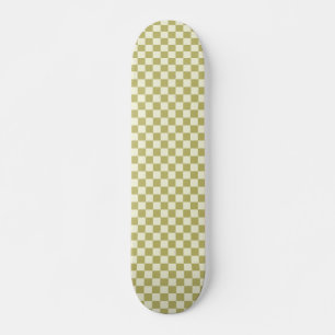 Skateboard Tablier en kaki foncé et beige