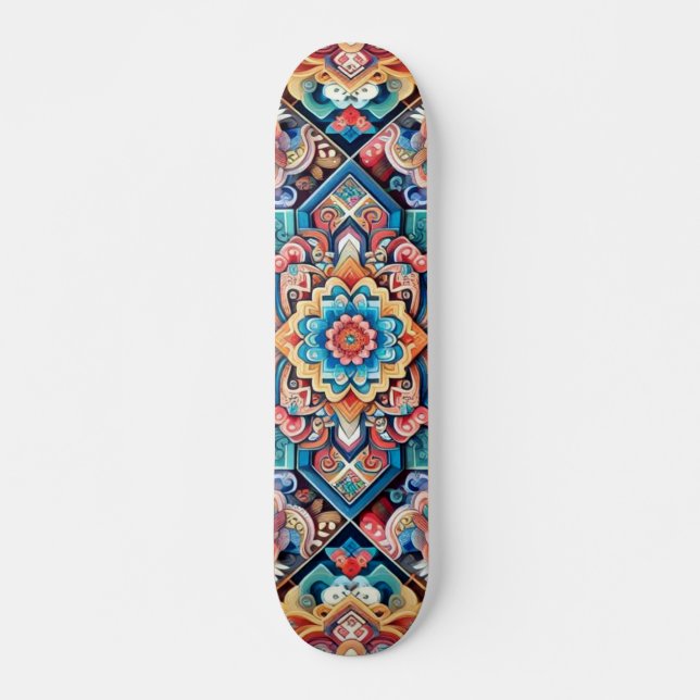 Skateboard Tapis d'élégance intemporelle (Devant)