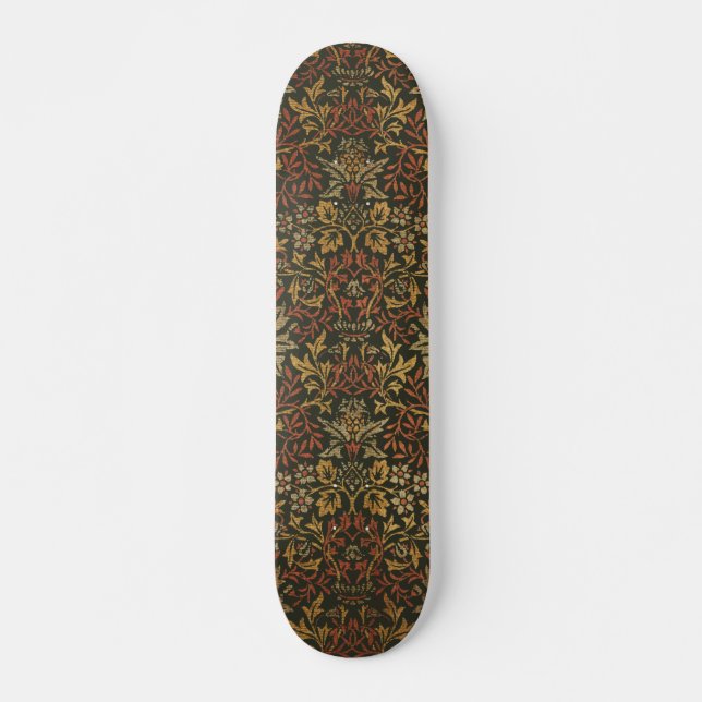 Skateboard Tapisserie du jardin de fleurs William Morris (Devant)