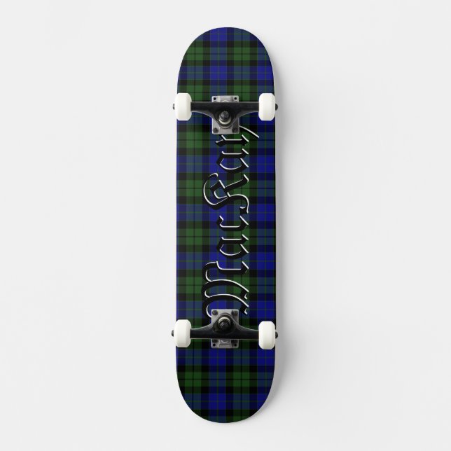 Skateboard Tartan du clan Mackay Plaid Écossais (Recto)
