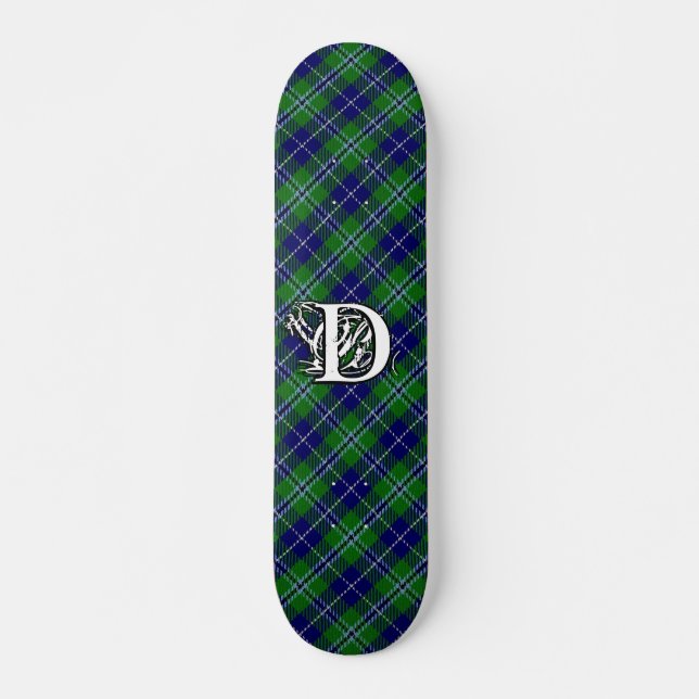 Skateboard Tartan Extrême Clan Douglas Monogramme (Devant)