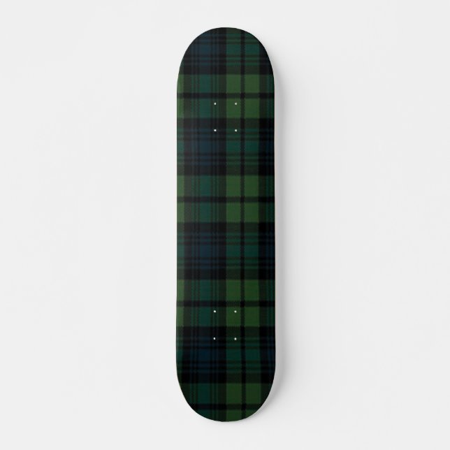 Skateboard Tartan Fabric 7 3/4" Planche De Patinage (Devant)