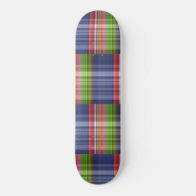 Skateboard Tartan Plaid Multi Color Off Set (Recto)