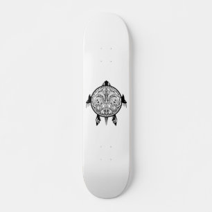 Skateboard Tatouage de Tribal Turtle Shield