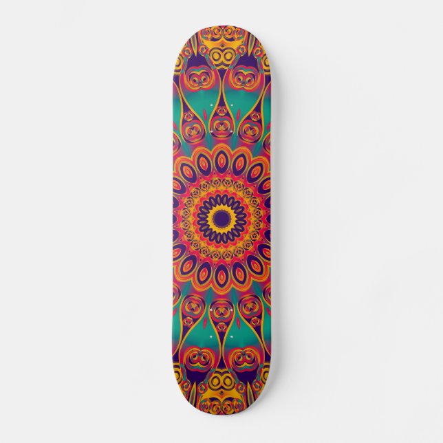 Skateboard Tattoo Kaleidoscope Fractal (Recto)