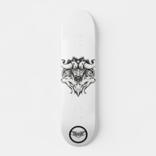 Skateboard Taurus Pierres noires et blanches dessinant des an