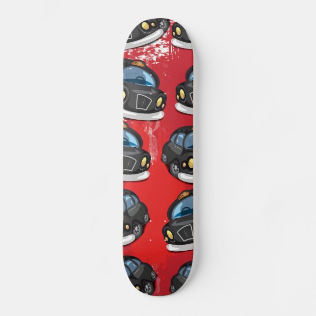 Skateboard Taxi noir de Londres (Recto)
