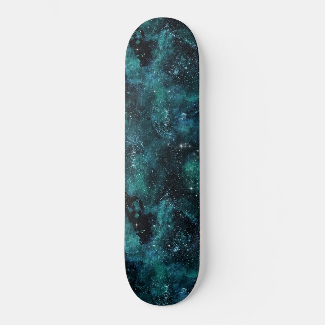 Skateboard Teal galaxy Series Design 4 (Recto)