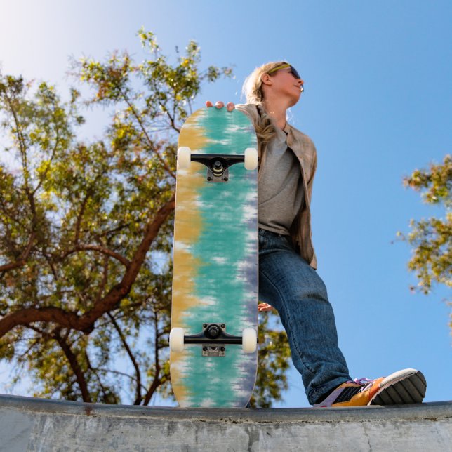 Skateboard Teinture Tie Dye (Extérieur 1)
