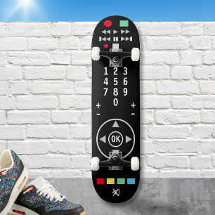 Skateboard Télécommande TV Noir Moderne Élégante Cool