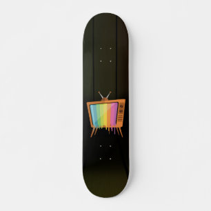 Skateboard Télévision arc-en-ciel