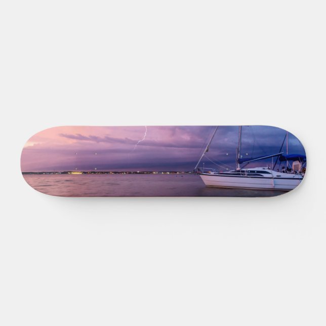 Skateboard Tempête Arrivant En Navarre Floride (Horz)