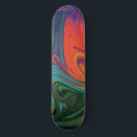 Skateboard Tendance néon orange rouge bleu jaune vert Abstrai<br><div class="desc">Tendance Bright Neon orange rouge bleu vert jaune Abstrait Motif</div>