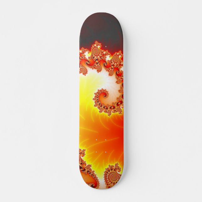 Skateboard Tentacle flamand - Art fractal (Devant)