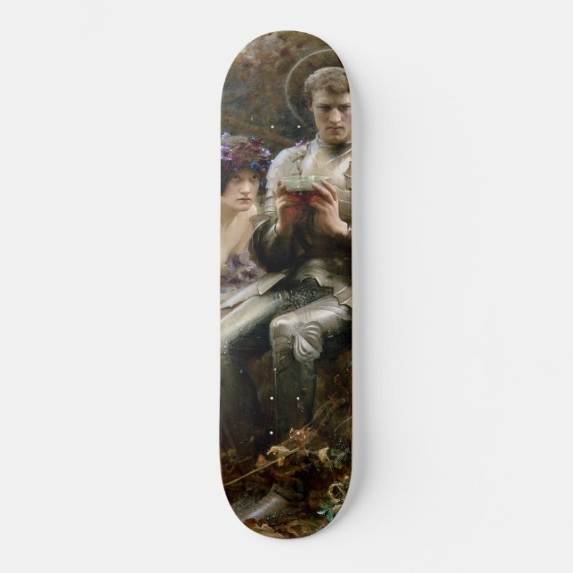 Skateboard Tentation de Sir Percival (Chevalier médiéval) (Recto)