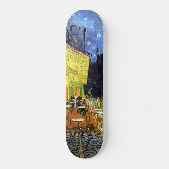 Skateboard Terrasse de café la nuit par Vincent van Gogh 1888 (Recto)
