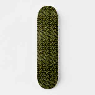 Skateboard Terrazzo Star v1 - Noir et Jaune