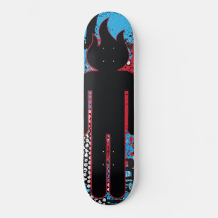 Skateboard Tête brûlante