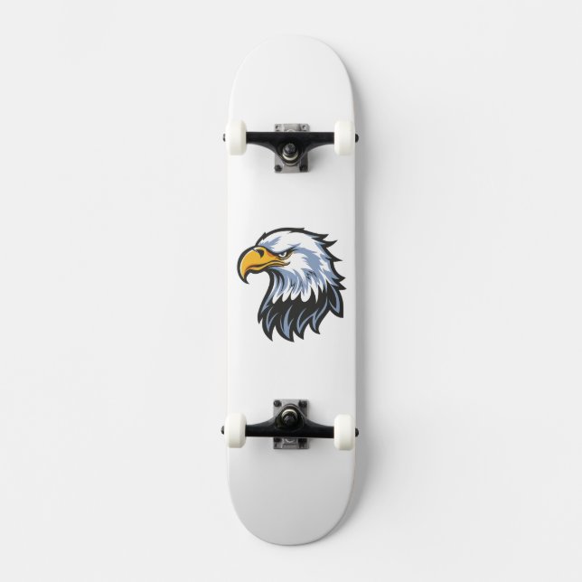 Skateboard Tête d'Aigle américain (Recto)