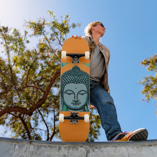 Skateboard Tête de bouddha zen (Extérieur 1)