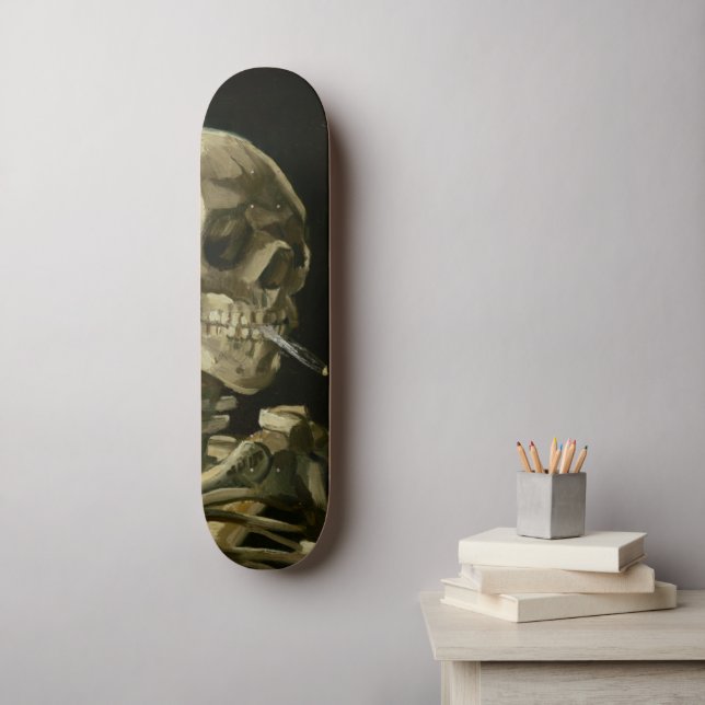 elfbar nachfüll pod läuft aus Skateboard Tête de squelette avec la cigarette par Van Gogh
