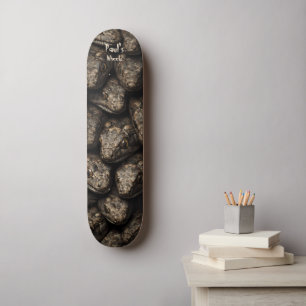 Skateboard Têtes de serpents venimeux en or et noir foncé