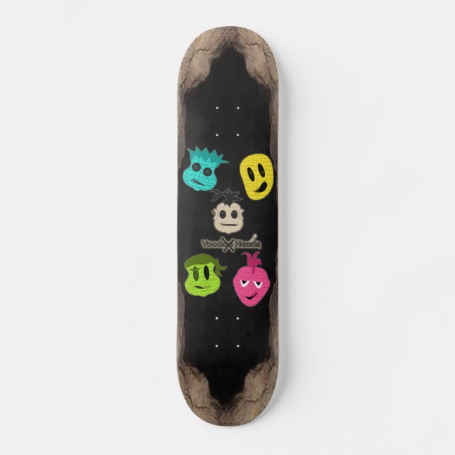 Skateboard Têtes vaudou ~ Grotte (Recto)