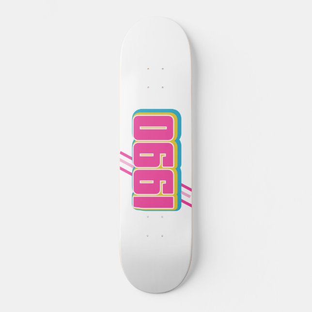 Skateboard texte de style 1990 (Recto)