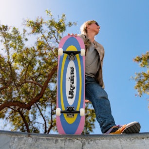 Skateboard Texte Personnalisé Ukrainien Surf Ovals Skate