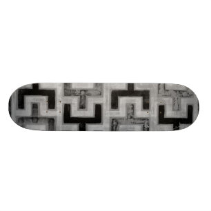 Skateboard Textile de boue africain avec Motifs géométriques