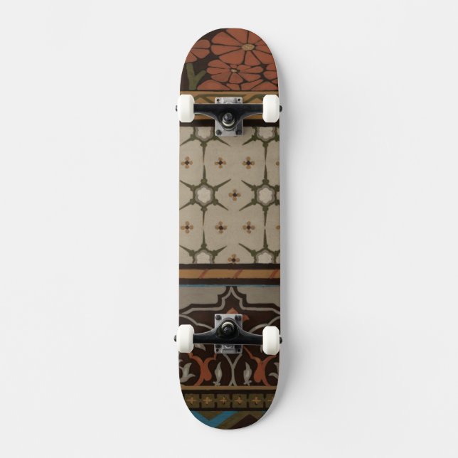 Skateboard Textile d'origine avec Motifs décoratifs (Recto)