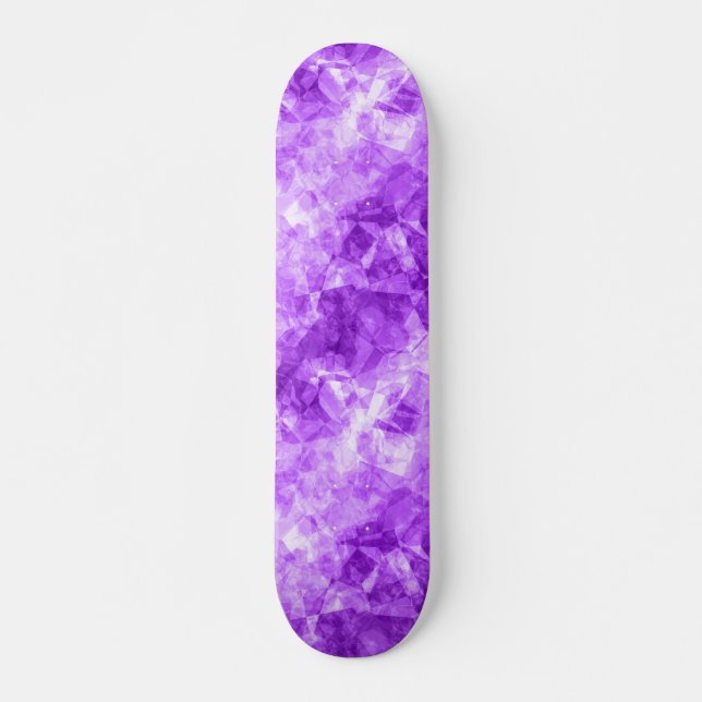 Skateboard Texture crumplée violette (Devant)