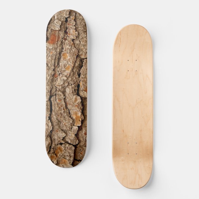 Skateboard Texture d'écorce de pin rustique  (Recto)