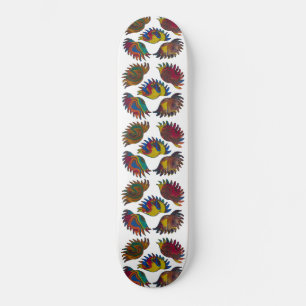 Skateboard Texture des broches du lever du soleil