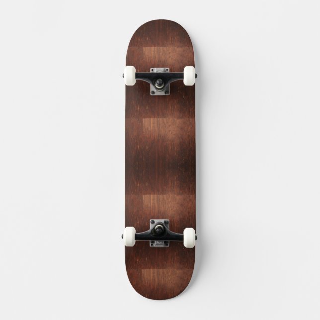 Skateboard Texture en bois Brown foncé (Recto)