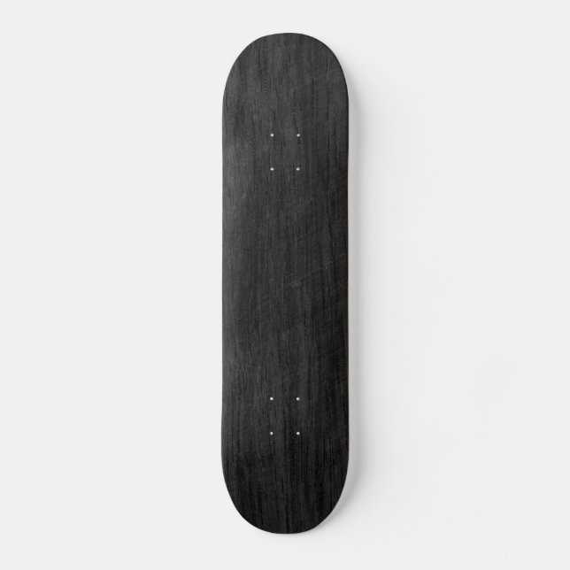 Skateboard Texture en bois noir (Recto)