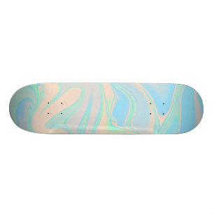Skateboard Texture irisée hypoholographique liquide