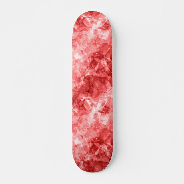 Skateboard Texture rouge dégraissée (Devant)