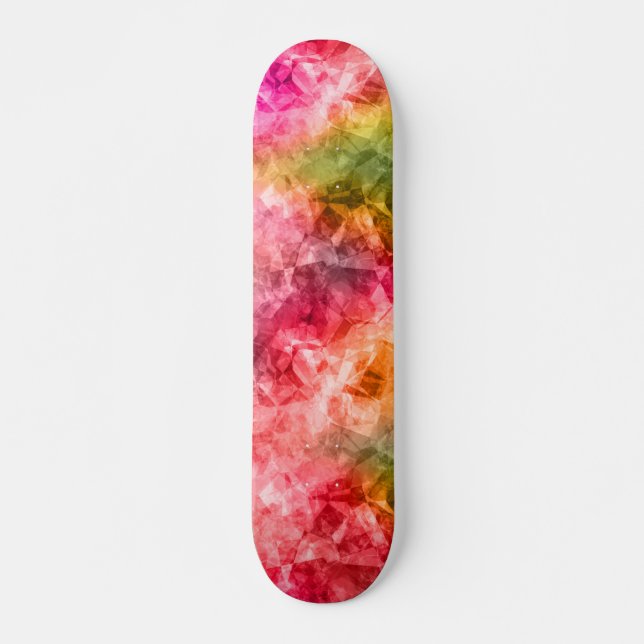 Skateboard Texture tropicale abîmée (Devant)