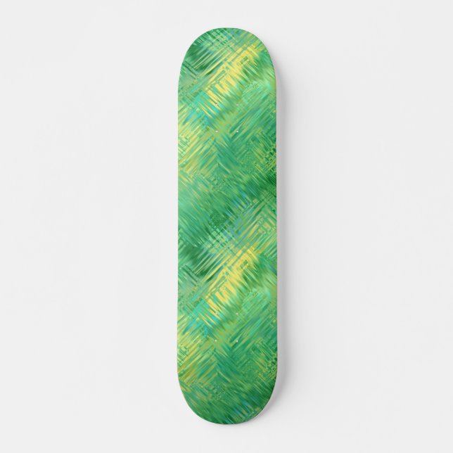 Skateboard Texture verre vert émeraude (Devant)