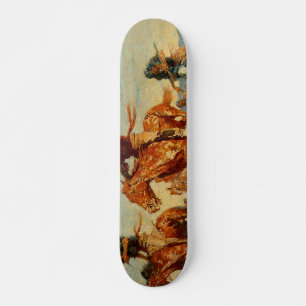 Skateboard The Buffalo Runners de Frederic Remington (1909)