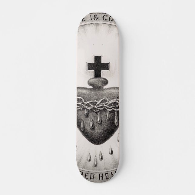 Skateboard The Most Sacred Heart of Jesus Christ (Devant)