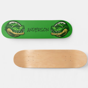 Skateboard Thème Croc Vert