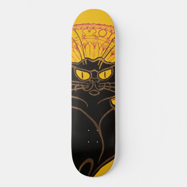 Skateboard Theophile Steinlen - Le Chat Noir Vintage (Recto)