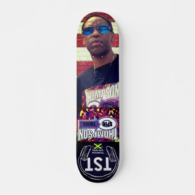 Skateboard THOMPSON SPIN TWINS DINO Skateboard, pont 7¾" (Devant)