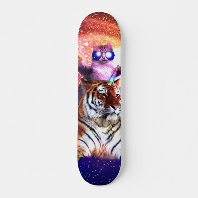 Skateboard Thug Space Chat sur Tiger Unicorn (Devant)