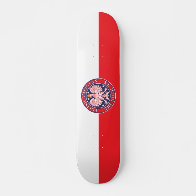 Skateboard Thurber Texas Polonais Aigle Américain (Devant)